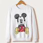 2017 Casual tumblr Sweatshirt WOMEN Cartoon MOUSE Print Sweatshirts Long Sleeve Hoody O-Neck KAWAII White CUTE Hoodies Pullovers