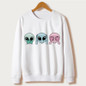 2017 Casual tumblr Sweatshirt WOMEN Cartoon MOUSE Print Sweatshirts Long Sleeve Hoody O-Neck KAWAII White CUTE Hoodies Pullovers