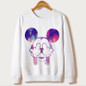2017 Casual tumblr Sweatshirt WOMEN Cartoon MOUSE Print Sweatshirts Long Sleeve Hoody O-Neck KAWAII White CUTE Hoodies Pullovers