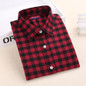 Dioufond Plaid Shirt Women Blouses Cotton Shirts Long Sleeve Blouse Blusas Femininas Women Tops And Blouses 2018 New Fashion 5XL