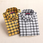 Dioufond New Women's Plaid Blouse Cotton Women Long Sleeve Tops Ladies Red Plaid Shirt Female Plaid Women Blouse Plus Size Shirt