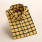 Dioufond New Women's Plaid Blouse Cotton Women Long Sleeve Tops Ladies Red Plaid Shirt Female Plaid Women Blouse Plus Size Shirt