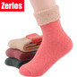 Free Shipping 2016 Winter socks cashmere women's cotton socks thermal thicken winter socks towel hemming warm socks 2 pairs
