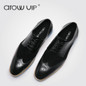 arow VIP Brand Leather Men Dress Shoes, Genuine Leather Bullock Oxfords Shoes For Men, Designer Luxury Men Flats