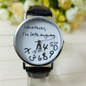 Whatever I Am Late Anyway Women Leather Watch