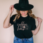 Coffee & Hair Peach Font Short-Sleeve Unisex T-Shirt