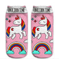Harajuku emoji socks Unicorn Print 3D Funny Socks Women Kawaii Low Cut Ankle Short Licorne Cute Art Socks Hot Sale JH935223
