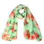 Newly Fashion Stylish Rose Print Womens Voile Long Stole Scarves Floral Shawl Scarf Wrap Lady Shawl Chiffon Scarf Women No83