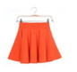 Newly Design Skater Skirts Sexy Women Mini Skirt High Waist Plain Style Flared Cotton Loose Fashion Pleated Hot Candy Color D007