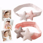 Newly Design Girls Two Star Headbands Newborn Infant Hair Accessories Kids Headwear Baby Headdress Children Elastic Hair Bands