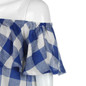Feitong Women Ladies Sexy Blouses Fashion Summer Off Shoulder Plaid Print Blouse Casual Tops Short Sleeve Shirt blusas feminina