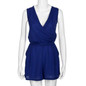 Feitong Playsuit Women Rompers Summer Beach Sleeveless V-Neck Chiffon Jumpsuit Ladies Party Sexy Playsuit Combinaison Femme