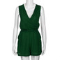 Feitong Playsuit Women Rompers Summer Beach Sleeveless V-Neck Chiffon Jumpsuit Ladies Party Sexy Playsuit Combinaison Femme