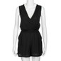 Feitong Playsuit Women Rompers Summer Beach Sleeveless V-Neck Chiffon Jumpsuit Ladies Party Sexy Playsuit Combinaison Femme
