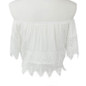 Fashion Boho Summer Women Lace Crochet Blouse Sexy Off Shoulder Beach White Blouses Crop Tops Shirt blusas feminina