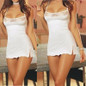 Cotton Sexy Womens Underwear White Lace Babydoll Sleepwear Lingerie For Girls 2017 Nightwear Underwear Sleepwear Babydoll