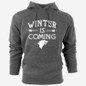 Cotton blend game of thrones mens sweatshirt fleece casual winter is coming men hoodies and sweatshirt with hat 2016