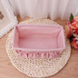 Home Foldable Makeup Organizer Multifunction Linen Cosmetic Storage Box Desktop Dressing Jewelry Small Storage Box