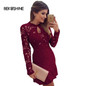 Bekoshine 2017 Newest Vestidos Women Summer Dress Fashion Casual O-Neck Short Sleeve Lace Dress Vestido de renda Party Dresses