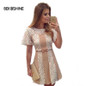 Bekoshine 2017 Newest Vestidos Women Summer Dress Fashion Casual O-Neck Short Sleeve Lace Dress Vestido de renda Party Dresses