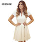 Bekoshine 2017 Newest Vestidos Women Summer Dress Fashion Casual O-Neck Short Sleeve Lace Dress Vestido de renda Party Dresses