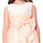 Grace Karin First Communion Dresses For Girls Light Orange Sleeveless Kids Flower Girls Dresses Princess Wedding Pageant Dress