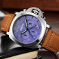 GIMTO Watch Men Luxury Brand Quartz Watch Military Sport Chronograph Watches Genuine Leather Men's Wristwatch Relogio Masculino