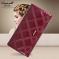 Genuine Leather Wallet Women Luxury Brand Long Womens Wallets and Purses Designer Clutch Wallets Female Coin Purse Red Fashion