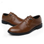 Genuine Leather Oxford Shoes For Men, Casual Men Shoes Flats,Handmade Oxfords Wedding Shoes, Plus Size Men Dress Shoes