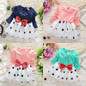 Dresses Kids Baby Toddler Girls Clothing Princess Long Sleeve Bow Polka Dot Cute Party Girl Summer Dress