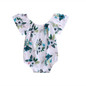 Adorable Newborn Baby Girl Flower Butterfly sleeves Romper Jumpsuit Sunsuit Outfits 0-24M