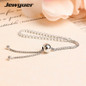 925 Sterling Silver jewelry Sparkling Strand Bracelet for Women Fit Charms Beads Diy Fine Jewelry Jewyuer bracelet bangle YL056