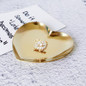 91x87cm Nordic heart golden love jewelry earrings rings jewelry storage tray stainless steel storage plate home decoration