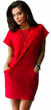 2018 New Summer Women Dresses With O-Neck Dress Casual Short Sleeve Pockets Mini Shirt Dress Fashion Vestidos Plus Size