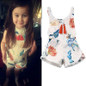 Adorable Floral Sleeveless Cotton Romper for Baby Girls - Backless Flower Jumpsuit Sunsuit Outfits