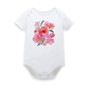 Adorable Floral Short Sleeve Bodysuits for Baby Girls - Summer & Spring Infant Clothing, Perfect Jumpsuits for Newborns Ages 0-12 Months