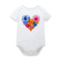 Adorable Floral Short Sleeve Bodysuits for Baby Girls - Summer & Spring Infant Clothing, Perfect Jumpsuits for Newborns Ages 0-12 Months