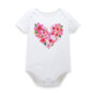 Adorable Floral Short Sleeve Bodysuits for Baby Girls - Summer & Spring Infant Clothing, Perfect Jumpsuits for Newborns Ages 0-12 Months