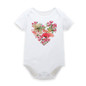 Adorable Floral Short Sleeve Bodysuits for Baby Girls - Summer & Spring Infant Clothing, Perfect Jumpsuits for Newborns Ages 0-12 Months