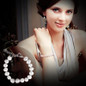 Trendy Baroque Pearl Bracelets - Elegant White Strand Heart Jewelry for a Chic Look