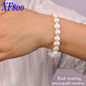 Trendy Baroque Pearl Bracelets - Elegant White Strand Heart Jewelry for a Chic Look