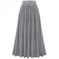 New High Waist Pleat Elegant Skirt Black Solid Color Long Skirts Slim Women Faldas Saia Plus Size Ladies Jupe