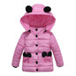 NEW Girls Winter Coat Baby Girls Jacket Warm Outerwear Children Coat fashion Dot Children Clothing Girls Clothes Hooded jacket
