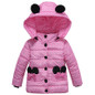 NEW Girls Winter Coat Baby Girls Jacket Warm Outerwear Children Coat fashion Dot Children Clothing Girls Clothes Hooded jacket