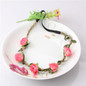 New Girls Hair Accessories Azaleas Flowers Headband Hair Wreath Festival Wedding Floral Garland Hair Band Bride Elastic Headband