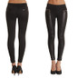 Summer Autumn New Low-Waist Sexy Soild Black PU Leather Leggings Women Leggings Plus Size S-XL Skinny Leggings