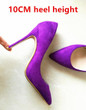 Stilettos Womens Shoes High Heels 12CM High Heels Purple Shoes Pumps Women Heels Sexy Pointed Toe Wedding Shoes For Woman B-0049