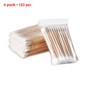 Cylinder Acrylic Swab Cotton Organizational Bottle Makeup Cotton Storage Bottles &amp; Jars with 120 pcs Cosmetics cotton swab
