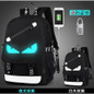 Anime Luminous Anti-Theft Backpack Daypack Shoulder SchoolBag USB Charger