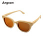 Angcen 2017 New fashion Products Men Women Glass Bamboo Sunglasses au Retro Vintage Wood Lens Wooden Frame Handmade ZA22